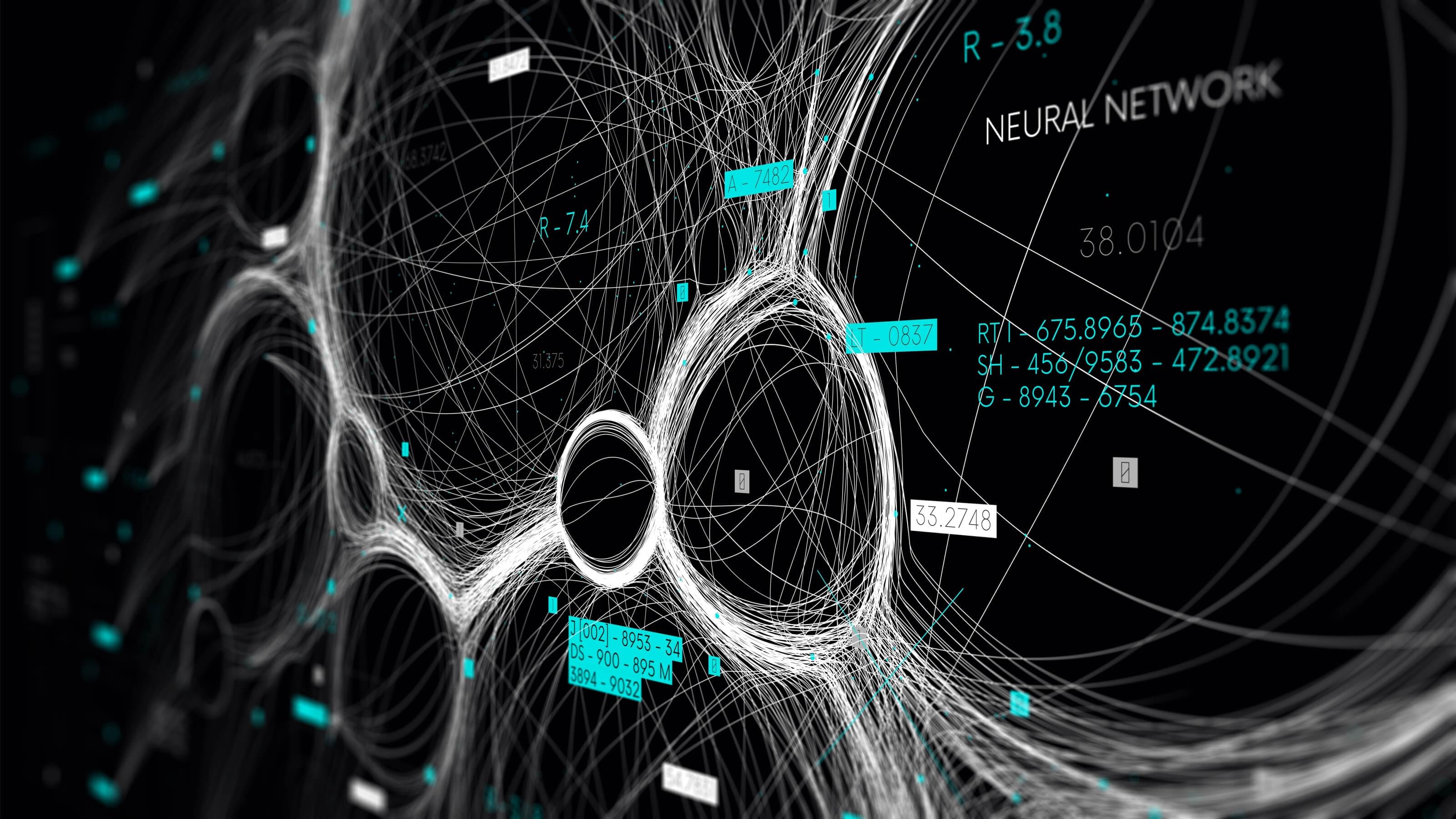 A crystalline structure representing how link connects nodes between various data sources.